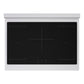 ZLINE 36" 5.2 cu. ft. Paramount Induction Range with 5 Element Cooktop and Electric Convection Oven in Satin Stainless Steel with White Matte Door, SINRS-WM-36
