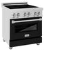 ZLINE 30" 4.0 cu. ft. Induction Range with a 4 Element Stove and Electric Oven in Black Matte, RAIND-BLM-30