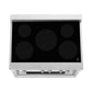 ZLINE 36" 4.6 cu. ft. Induction Range with a 5 Element Stove and Electric Oven in Black Matte, RAIND-BLM-36