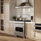 ZLINE 36" 5.2 cu. ft. Paramount Dual Fuel Range in Stainless Steel with 6 Brass Burners, SDR-BR-36