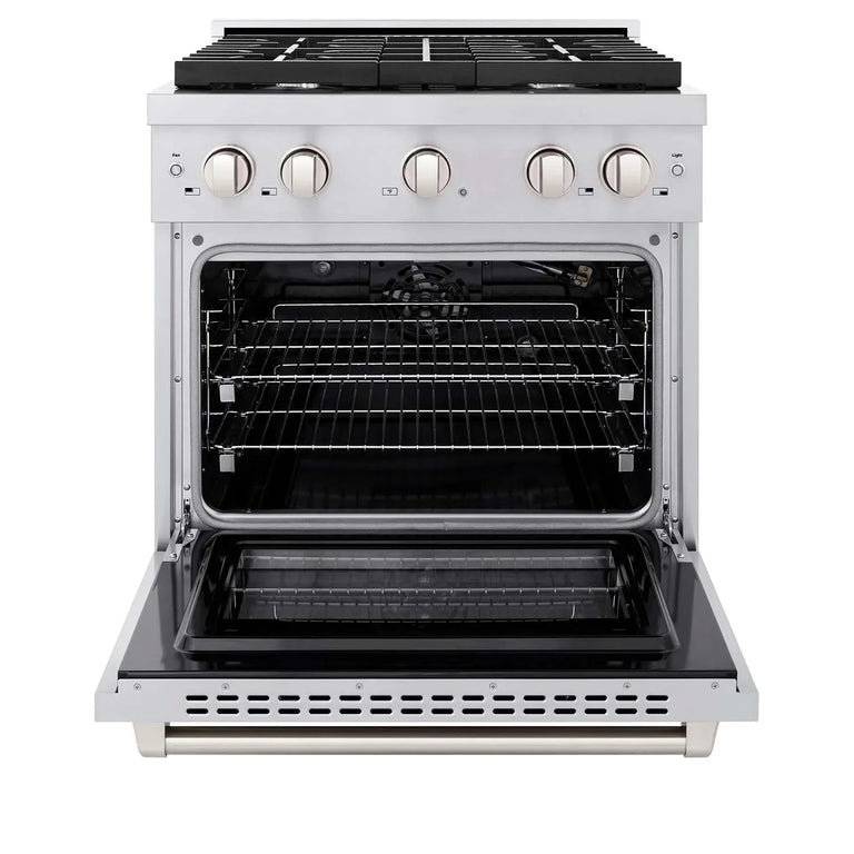 ZLINE Appliance Package - 30 Inch Gas Range and Over-the-Range Microwave, 2KP-SGROTR30