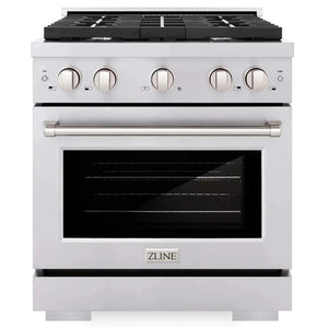 ZLINE 30" Professional Gas Range with Convection Oven and 4 Burners in Stainless Steel-SGR30