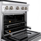 ZLINE 30" 4.2 cu. ft. Paramount Gas Range with 4 Burner DuoPro™ Cooktop and Convection Gas Oven in Stainless Steel, PSGR30