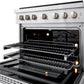 ZLINE 36" 5.2 cu. ft. Paramount Gas Range with 6 Burner DuoPro™ Cooktop and Convection Gas Oven in Stainless Steel, PSGR36