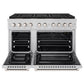 ZLINE 48" 6.7 cu. ft. Paramount Gas Range with 8 Burner DuoPro™ Cooktop and Dual Ovens in Stainless Steel, PSGR48