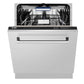 ZLINE Tallac 24-Inch Top Control Built-In Dishwasher, Stainless Steel Panel, Traditional Handle, 51 dBA, DWV-304-24