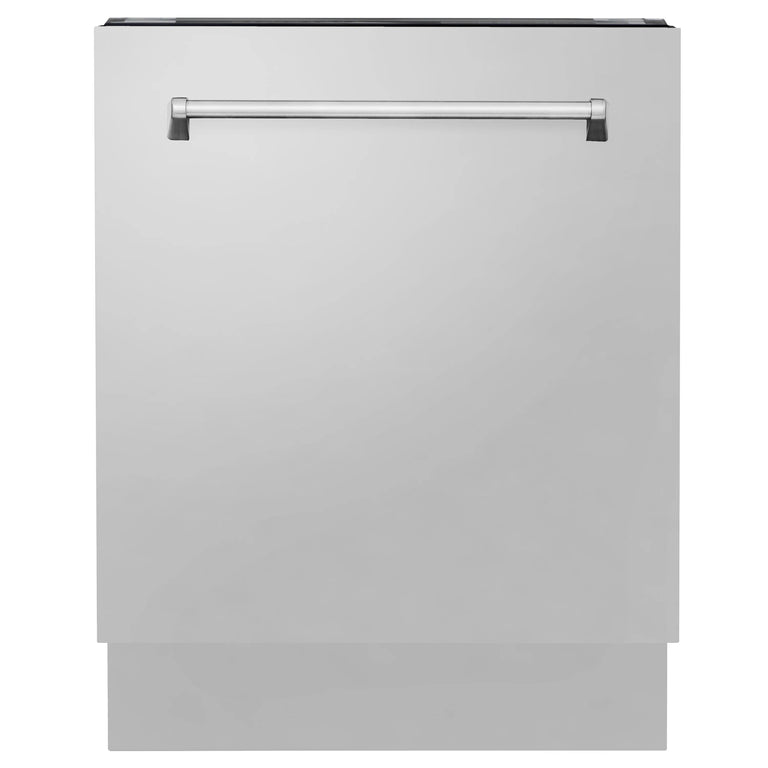 ZLINE Appliance Package - 48" Gas Range, Range Hood, Refrigerator with Ice Maker and Dishwasher, 4KPR-SGRRH48-DWV