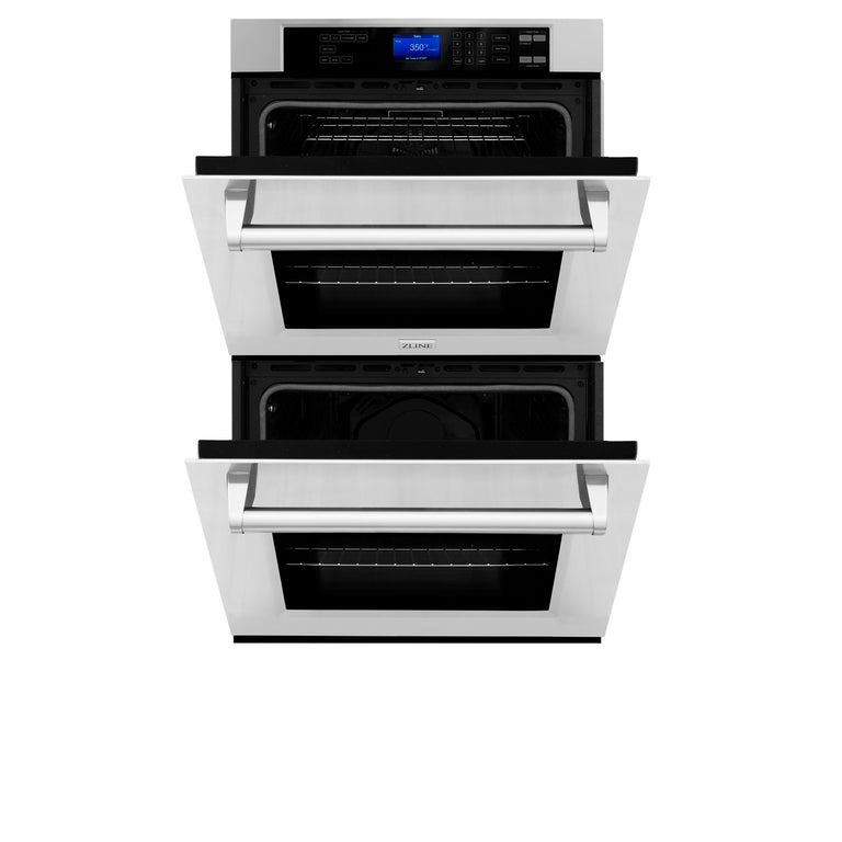 ZLINE 30 in. Professional Double Wall Oven in Stainless Steel with Self Cleaning, AWD-30
