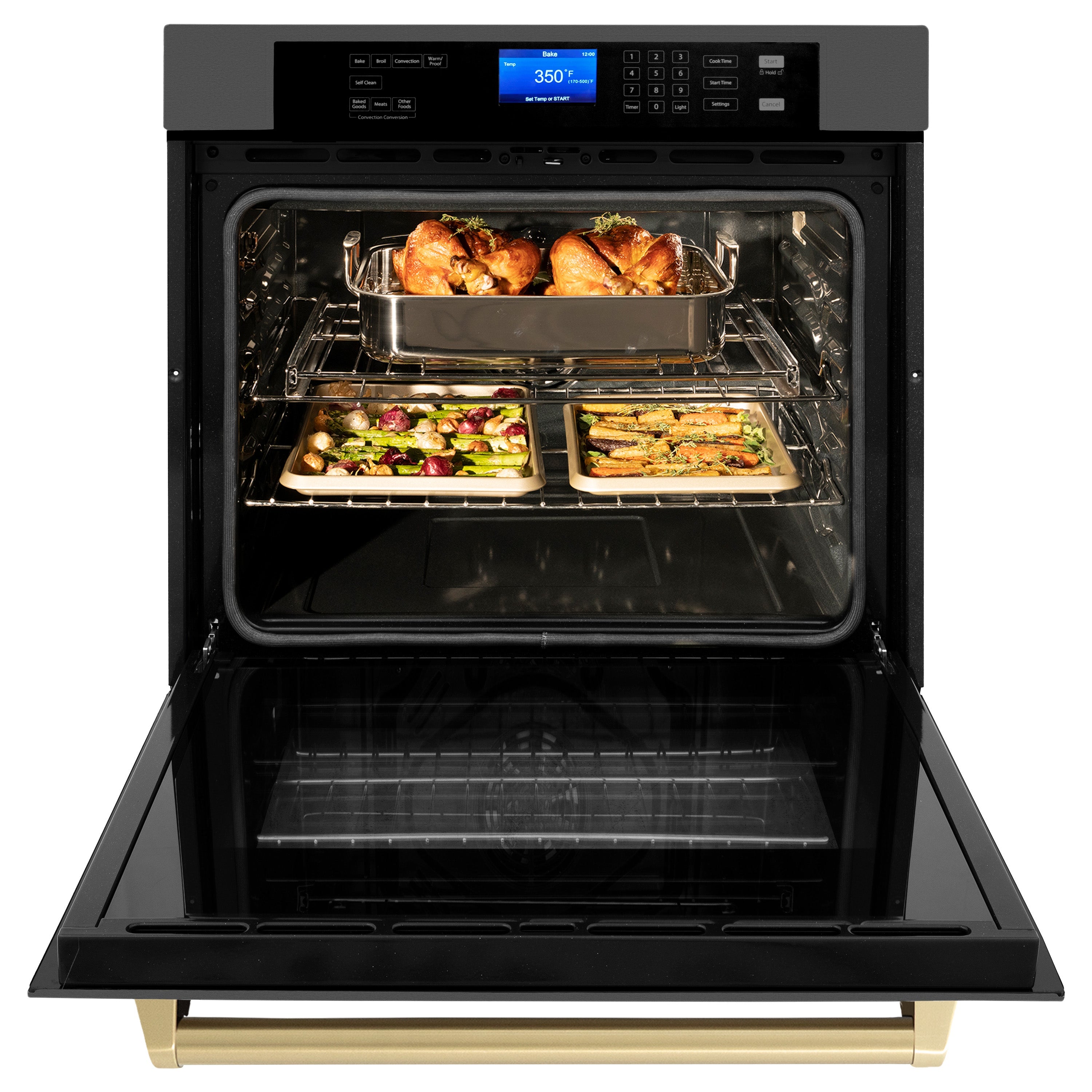 ZLINE 30 In. Autograph Edition Single Wall Oven with Self Clean and Tr