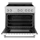 ZLINE 36" 4.6 cu. ft. Induction Range with a 5 Element Stove and Electric Oven in White Matte, RAIND-WM-36