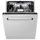 ZLINE Tallac 24-Inch Top Control Built-In Dishwasher, Stainless Steel Panel, Traditional Handle, 51 dBA, DWV-304-24
