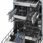 ZLINE Tallac 18-Inch Top Control Built-In Dishwasher, Black Matte Panel, Traditional Handle, 51 dBA, DWV-BLM-18
