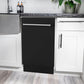 ZLINE Tallac 18-Inch Top Control Built-In Dishwasher, Black Matte Panel, Traditional Handle, 51 dBA, DWV-BLM-18