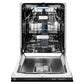 ZLINE Tallac 24-Inch Top Control Built-In Dishwasher, Black Matte Panel, Traditional Handle, 51 dBA, DWV-BLM-24