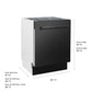 ZLINE Tallac 24-Inch Top Control Built-In Dishwasher, Black Stainless Steel Panel, Traditional Handle, 51 dBA, DWV-BS-24