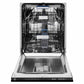 ZLINE Tallac 24-Inch Top Control Built-In Dishwasher, Black Stainless Steel Panel, Traditional Handle, 51 dBA, DWV-BS-24