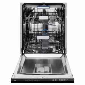 ZLINE Tallac 24-Inch Top Control Built-In Dishwasher, Black Stainless Steel Panel, Traditional Handle, 51 dBA, DWV-BS-24