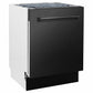 ZLINE Tallac 24-Inch Top Control Built-In Dishwasher, Black Stainless Steel Panel, Traditional Handle, 51 dBA, DWV-BS-24