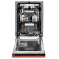 ZLINE Tallac 18-Inch Top Control Built-In Dishwasher, Copper Panel, Traditional Handle, 51 dBA, DWV-C-18