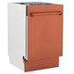 ZLINE Tallac 18-Inch Top Control Built-In Dishwasher, Copper Panel, Traditional Handle, 51 dBA, DWV-C-18