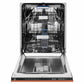 ZLINE Tallac 24-Inch Top Control Built-In Dishwasher, Copper Panel, Traditional Handle, 51 dBA, DWV-C-24