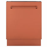 ZLINE Tallac 24-Inch Top Control Built-In Dishwasher, Copper Panel, Traditional Handle, 51 dBA, DWV-C-24