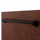 ZLINE Tallac 18-Inch Top Control Built-In Dishwasher, Hand-Hammered Copper Panel, Traditional Handle, 51 dBA, DWV-HH-18