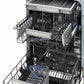 ZLINE Tallac 18-Inch Top Control Built-In Dishwasher, Hand-Hammered Copper Panel, Traditional Handle, 51 dBA, DWV-HH-18