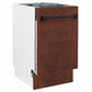 ZLINE Tallac 18-Inch Top Control Built-In Dishwasher, Hand-Hammered Copper Panel, Traditional Handle, 51 dBA, DWV-HH-18
