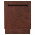 ZLINE Tallac 24-Inch Top Control Built-In Dishwasher, Hand-Hammered Copper Panel, Traditional Handle, 51 dBA, DWV-HH-24