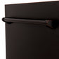 ZLINE Tallac 18-Inch Top Control Built-In Dishwasher, Oil-Rubbed Bronze Panel, Traditional Handle, 51 dBA, DWV-ORB-18