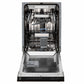 ZLINE Tallac 18-Inch Top Control Built-In Dishwasher, Oil-Rubbed Bronze Panel, Traditional Handle, 51 dBA, DWV-ORB-18