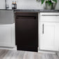 ZLINE Tallac 18-Inch Top Control Built-In Dishwasher, Oil-Rubbed Bronze Panel, Traditional Handle, 51 dBA, DWV-ORB-18