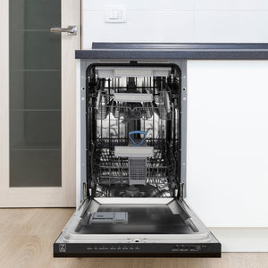 ZLINE Tallac 18-Inch Top Control Built-In Dishwasher, Oil-Rubbed Bronze Panel, Traditional Handle, 51 dBA, DWV-ORB-18