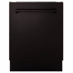 ZLINE Tallac 24-Inch Top Control Built-In Dishwasher, Oil-Rubbed Bronze Panel, Traditional Handle, 51 dBA, DWV-ORB-24