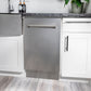 ZLINE Tallac 18-Inch Top Control Built-In Dishwasher, Satin Stainless Steel Panel, Traditional Handle, 51 dBA, DWV-SN-18