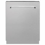 ZLINE Tallac 24-Inch Top Control Built-In Dishwasher, Satin Stainless Steel Panel, Traditional Handle, 51 dBA, DWV-SN-24