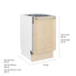 ZLINE Tallac 18-Inch Top Control Built-In Dishwasher, Unfinished Wooden Panel, Traditional Handle, 51 dBA, DWV-UF-18