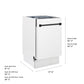 ZLINE Tallac Autograph Edition 18-Inch Top Control Built-In Dishwasher, White Matte Panel, Matte Black Handle, 51 dBA, DWVZ-WM-18-MB
