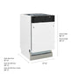 ZLINE Tallac Autograph Edition 18-Inch Top Control Built-In Dishwasher, Panel Ready, 51 dBA, DWVZ-18-CB