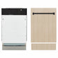 ZLINE Tallac Autograph Edition 18-Inch Top Control Built-In Dishwasher, Panel Ready, 51 dBA, DWVZ-18-MB