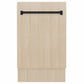 ZLINE Tallac Autograph Edition 18-Inch Top Control Built-In Dishwasher, Panel Ready, 51 dBA, DWVZ-18-MB
