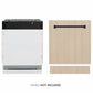 ZLINE Tallac Autograph Edition 24-Inch Top Control Built-In Dishwasher, Panel Ready, 51 dBA, DWVZ-24-MB