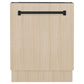 ZLINE Tallac Autograph Edition 24-Inch Top Control Built-In Dishwasher, Panel Ready, 51 dBA, DWVZ-24-MB