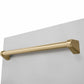 ZLINE Tallac Autograph Edition 18-Inch Top Control Built-In Dishwasher, Stainless Steel Panel, Champagne Bronze Handle, 51 dBA, DWVZ-304-18-CB