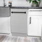ZLINE Tallac Autograph Edition 18-Inch Top Control Built-In Dishwasher, Stainless Steel Panel, Matte Black Handle, 51 dBA, DWVZ-304-18-MB