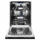 ZLINE Tallac Autograph Edition 24-Inch Top Control Built-In Dishwasher, Black Stainless Steel Panel, Champagne Bronze Handle, 51 dBA, DWVZ-BS-24-CB