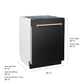 ZLINE Tallac Autograph Edition 24-Inch Top Control Built-In Dishwasher, Black Stainless Steel Panel, Polished Gold Handle, 51 dBA, DWVZ-BS-24-G