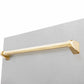 ZLINE Tallac Autograph Edition 18-Inch Top Control Built-In Dishwasher, Satin Stainless Steel Panel, Polished Gold Handle, 51 dBA, DWVZ-SN-18-G