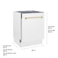 ZLINE Tallac Autograph Edition 24-Inch Top Control Built-In Dishwasher, White Matte Panel, Polished Gold Handle, 51 dBA, DWVZ-WM-24-G